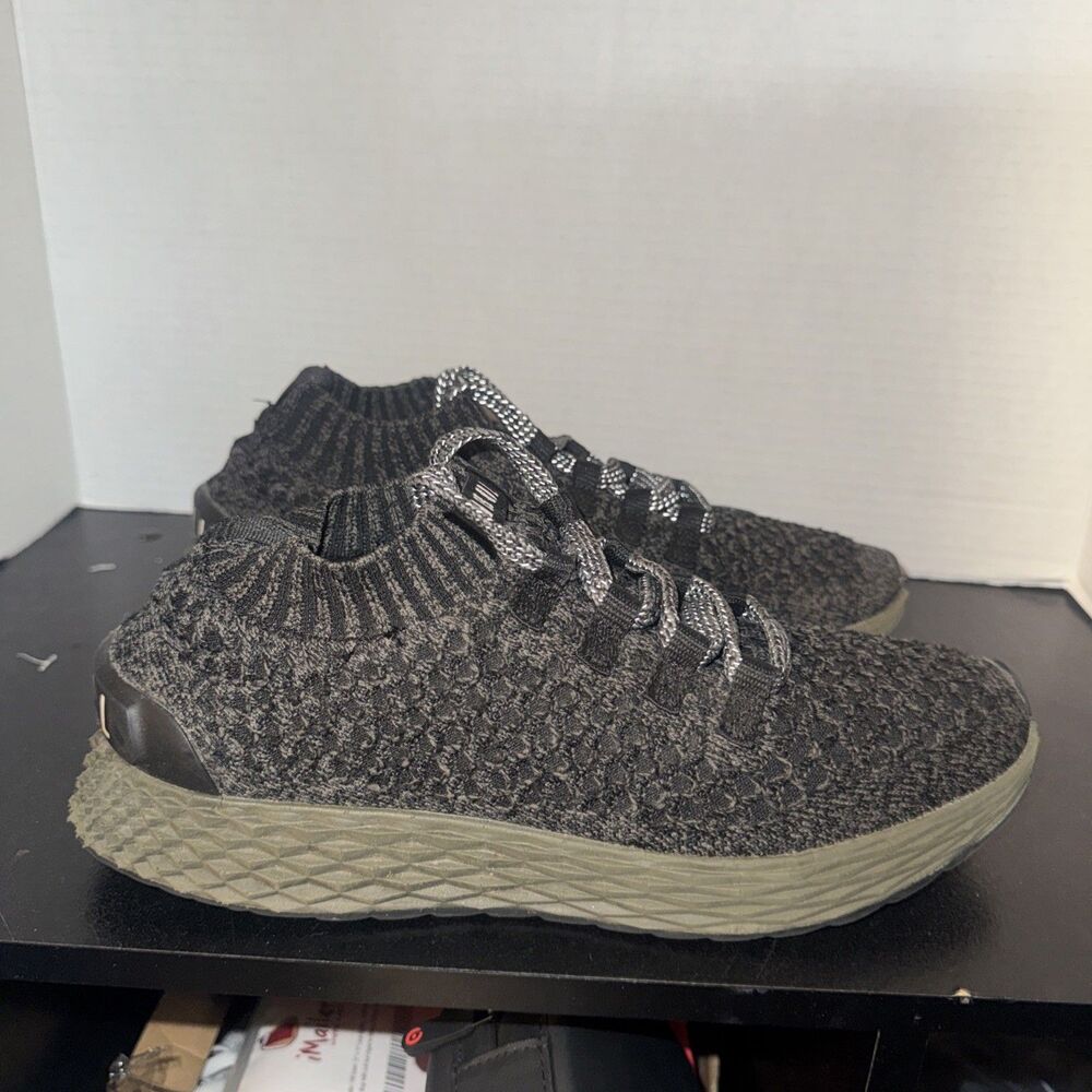 NOBULL Diamond Knit Runner Womens Size 8.5 Lace-Up Green Heather Athletic Shoes